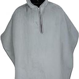 Wheelchair Cape Outdoor Indoor for Men Women Fleece Winter Poncho Lined Cape gray-image-38