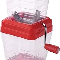 Kuber Industries Onion Cutter Chopper/Chilli Cutter/Vegetable Cutter/Mirchi Cutter/Nut Cutter/Dry Fruit Cutter with Lid (Red), Standard-image-45