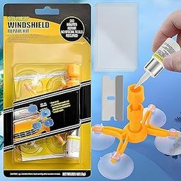 COALITION Windshield Repair Kit for Chips, Cracks, Bulls-Eye, Star-Shaped, Half-Moon & Nicks Auto Glass Repair Tool Set for Quick, Easy Scratch Fix & Polishing for Car Windshield (Pack of 1)-12