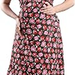Womens Premium Cotton Feeding Nursing Maternity Dress for Pregnancy. 1061-image-98