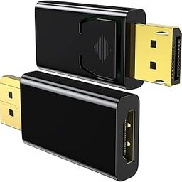 Dp To Hdmi Adapter, 1080P Gold Plated Displayport To Hdmi Converter Male To Female 1.3V Black (1080P)-picture-15