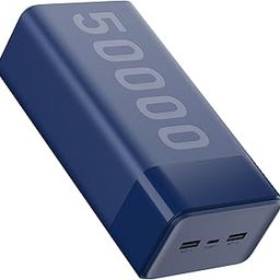 Ambrane 50000mAh Powerbank, 20W Fast Charging, Triple Output (2 USB & 1 Type C), PD, Quick Charge for iPhone, Android & Other Devices, Made in India + Type C Cable (Stylo Max 50k, Blue)-8