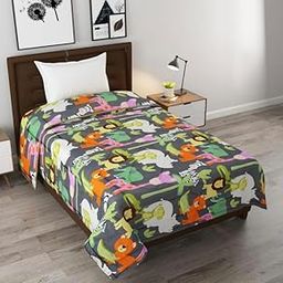 ZurZac 220 TC Glace Cotton Single Zoo Family Print Comforter for Kids | Lightweight Cartoon Cute AC Blanket for Winter/Kids/Teen (60 x 90 Inch)-image-15