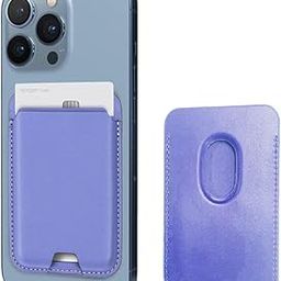 TYKEE Magsafe Wallet Vegan Leather Card Holder - RFID Blocking - for iPhone 15/14/13/12 Series - Lavender-image-86