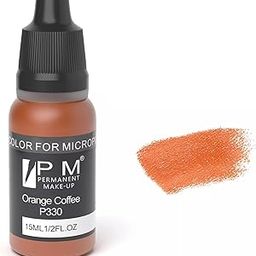 PM Permanent Makeup Cosmetic Color Micro Pigment by BELLE GAGA ™ Eyebrows Permanent Makeup Pigment - Micro Pigment Cosmetic Colour Tattoo Ink Microblading Pigment (P330 Orange Coffee)-image-83