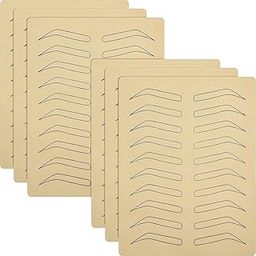 Bella Faccia Eyebrow Tattoo Skin for Practice Latex Microblading Tattoo Skin Sheet Double Sided Practice Skin for Biggeners & Makeup Practice, No Ink Needed (10 PC)-image-62