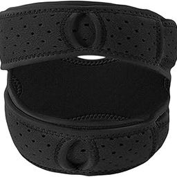 MERISHOPP 2xPatellar Tendon Support Strap Brace Pad for Running Volleyball Black-image-48