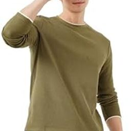 Men's Structured Round Neck Full Sleeve Cotton T-Shirt-image-50