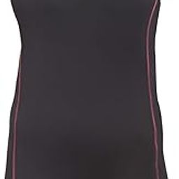 Hacer Romper Style Swimwear with Lining Padded Sleeveless Knee Length Bodysuit Swimming Costume One Piece Short Swimsuit for Pool Beach Women (L, 36, Black)-picture-14
