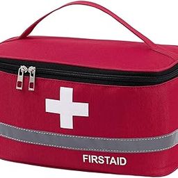 Travel First Aid Kit Pouch Medicine Storage Bag | First Aid Medicine Storage Pouch | Also Use for Cosmetic Storage Box for Men and Women (Multicolor) (Small)-image-17