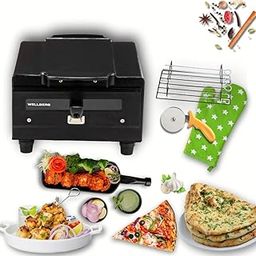 Wellberg 10-Inch Electric Tandoor for Baked Samosa & Garlic Bread | Multi-Purpose Roasting, Baking & Grilling | Portable Design with Stainless Steel Heating | Easy to Clean-19