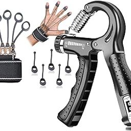ODDISH Way to Fitness Hand Grip Strengthener with Counter (R-Shape) & Finger Gripper Combo | Wrist, Forearm, Vein & Pain Relief | Hand, Finger, Wrist Muscle Strengthener | Climbing & Grip Stretcher Exerciser-picture-15