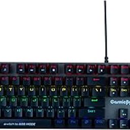 Cosmic Byte CB-GK-27 Vanth Mechanical Keyboard Upgraded with Swappable Outemu Blue Switches and Rainbow LED (Black/Grey)-image-94