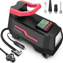 TUSA AC/DC 2-in-1 Tyre Inflator - Portable Air Compressor for Car & Home, Air Pump with Auto Shutof & Fast Inflation.-26