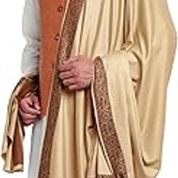Men's Woven Border Woollen Lohi/Shawl [50" X 100"]-image-10