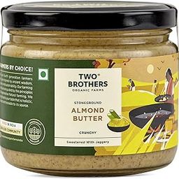 Two Brothers Organic Farms Almond Butter with Jaggery, Crunchy, Tasty and Healthy - 300Gms-picture-24