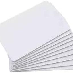 KANABEE Plain White Blank Inkjet PVC Cards Compatible for Canon PIXMA G2000, G2010, G3000, G3010, G4000, G4010 Inkjet Printer for GATE Pass, ADHAR Card, School/College ID Card (Pack 100 Card) 400 GSM-10