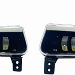 AUTOFASTERS® Car Led fog Light For Mahindra Scorpio M Hawk With 3 Lens And Day Running Light With Turn Indicator-3