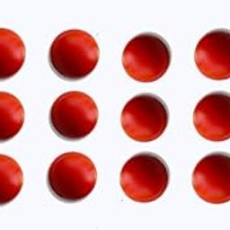 Heavy Plastic Training Balls 80 gm for Indoor and Outdoor Game, Heavy Plastic Ball for Drills and Bounce Practice, Red Pack of 12-image-23