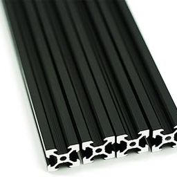 Iverntech 4PCS 400mm 2020 V Slot Aluminum Extrusion 15.74 inches Black Aluminum Profile European Standard Anodized Linear Rail for DIY 3D Printer and CNC Machines-32