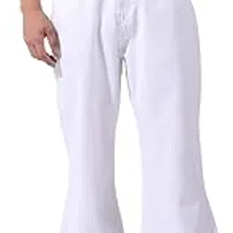 the indian garage co Men Bootcut Loose Fit Solid Mid-Rise Jeans-picture-15
