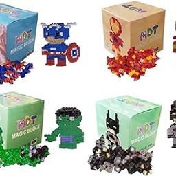 Birthday Popper Superhero Avengers Mini Figures |Set of 4| DIY Building Blocks Toy for Superhero Fans, Smart Activity for Kids, Ideal Birthday Return Gifts-image-19