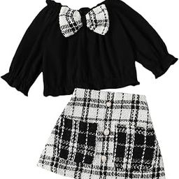 Girl's Cotton Checkered Skirt set-picture-11