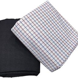 Combo Of Men's Poly Blend Shirt And Trouser Unstistched Fabrics Set (Multicolor_Freesize) 405-image-102