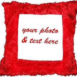 Mojolo Personalized Square Pillow Cushion Cover with Filler-image-114