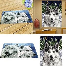 FABLOFT® 2 Set Wolf Latch Hook Kit with Basic Tool and Instruction for Rug Making-picture-14