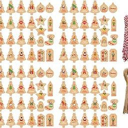 HEAVENGLOW Gift Tags for Christmas Hanging Labels with Rope for Gift Packaging Wrapping 100pcs-image-60