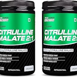 Peak Force Nutrition Citrulline Malate 2000mg Unflavoured | Promotes Muscle Pump | 125 Servings | 250gm Pack of 2-30