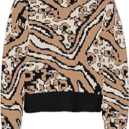 Women's Polyester Blend Casual Pullover Sweater-image-37