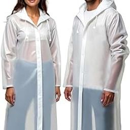 EVA Waterproof Hooded Raincoat for Men, Women, Boys & Girls – Lightweight Full-Sleeve Unisex Poncho Rainwear for Camping, Hiking & Travel – Reusable Outdoor Rain Coat (1 Pc)-48