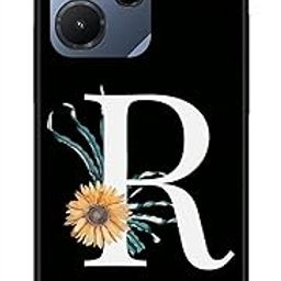 NDCOM for Infinix Hot 30i Back Cover Infinix Hot 30 i Back Cover | Stylish Protection Infinix Hot 30i Cover | R Alphabet White Letter Printed Metal Case-picture-32