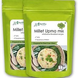 Haritha Foods Millet Upma Mix, Ready to Cook | Gluten-Free, High Protein, Low Calorie Instant Upma Rava Mix, 400g (Pack of 2)-image-97