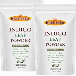 Khadi 100% Pure Indigo Powder for black Hair (200 grams)-image-81