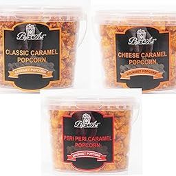 PopArt Classic Caramel, Cheese Caramel, Peri Peri Caramel Combo Pack Ready To Eat Popcorn,100g Each-image-49