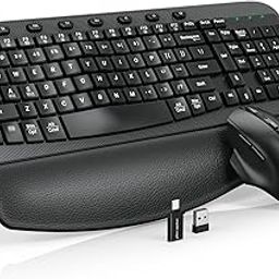 Keyboard and Mouse Combo - Full-Sized Ergonomic Keyboard-image-44