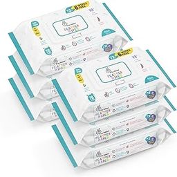 R For Rabbit Feather Aqua Baby Wipes Combo Pack Of 468 Units | Pure Water Wet Wipes for Babies With Lid (Combo of 6 Packs)-11