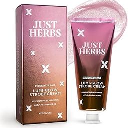 Just Herbs Lumi Glow Strobe Cream with Lotus & Sandalwood (Moonlit Gleam, 30 g)-1