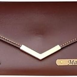 Customized Name Wallet for Women with Personalized 12 Font Name and 38 Charm Gift for Your Loved Once - Brown-picture-43