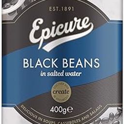 EPICURE BLACK BEANS IN SALTED WATER 400GM-image-72