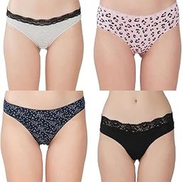 Women?s Premium Cotton Panties | Antimicrobial & Breathable | Everyday Comfort with Amazing Fit | Soft Fabric Innerwear for All-Day Freshness & Hygiene | Bikini | Pack of 4 |-image-77