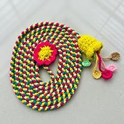 Sparnux Hand Made Woolen Ghodiyu Dori for Babies Cradle Decorative Lace Zula and Woolen Cradle Ropes Multicolor Knitting for Kids Multicolor-image-6