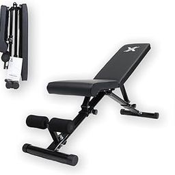 XRT65 Foldable Gym Bench Press | Adjustable Incline, Decline and Flat Bench | 200kg Load Capacity | For Home Gym Strength Training | Black (Adjustable Bench Press)-19