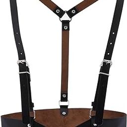 CALANDIS® Women Waist Belts Punk Harajuku Faux Leather Straps Adjustable Body Harness-image-53