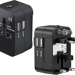 Trajectory Universal Travel Adapter, International All in One Worldwide Travel Adapter and Wall Charger with USB Ports with Multi Type Power Outlet USB 2.1A,100-250 Voltage Travel Charger-image-87