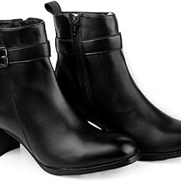 Womens Stylish Women's Ankle-Length High Heel Boots with Comfortable Fit Ankle Boot-picture-8