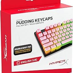 HyperX Pudding Keycaps - Full Key Set - PBT – Pink (644H7AA#ABA)-image-34